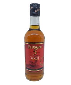 El Dorado Dark Cask Aged 5 Year Old Rum 37.5cl (Flask)