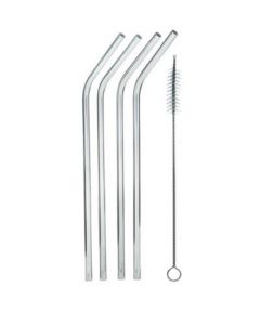 Stainless Steel Drinking Straws (Set of 4)